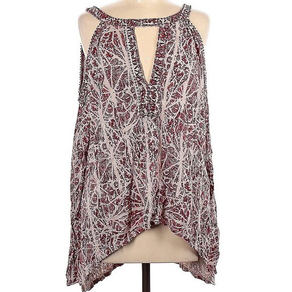 Free People Good Morning Cold Shoulder Top Size Medium - Picture 2 of 12